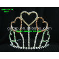 Bunte Rhinestone-Herz-Tiara